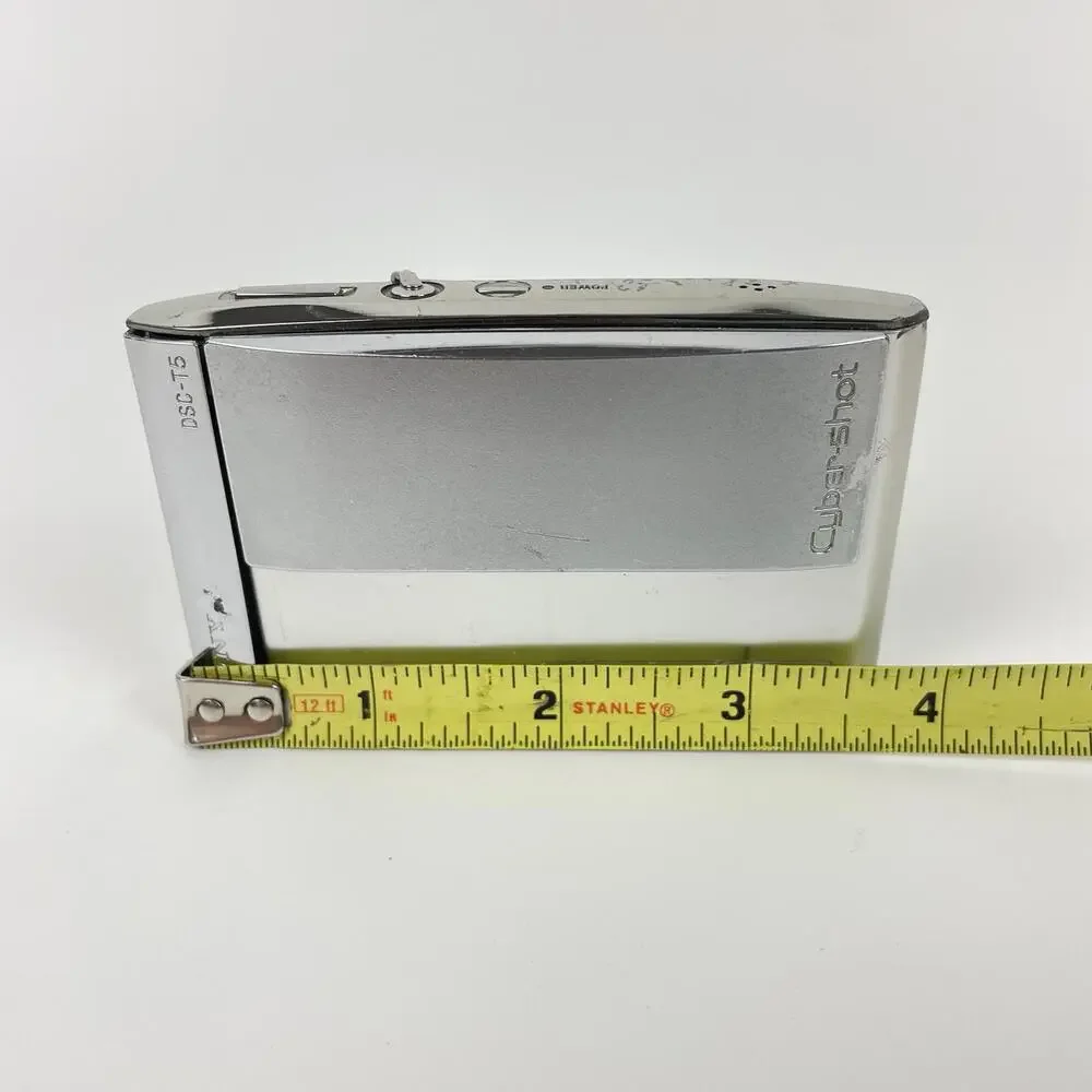 Sony Digital Camera Cybershot DSC-T5 5.1MP Silver Camera PARTS ONLY NOT WORKING